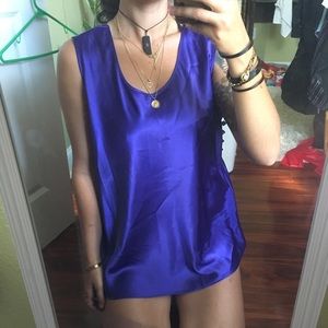 Electric Violet Silky Tank Brand New